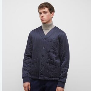 Club Monaco Navy Quilted Liner Jacket - S